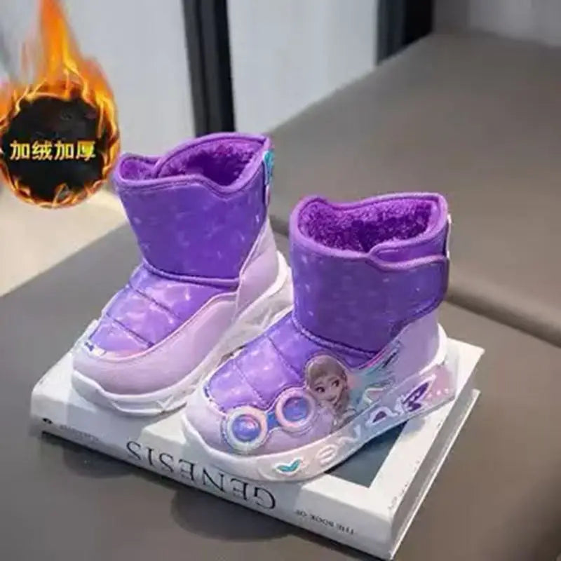 Botas invierno Elsa Frozen con luces