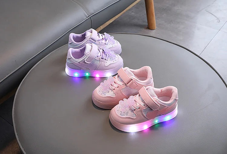 Zapatillas Osito Brillante con Luces LED