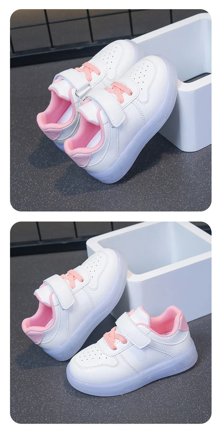 Zapatillas con luces patchwork