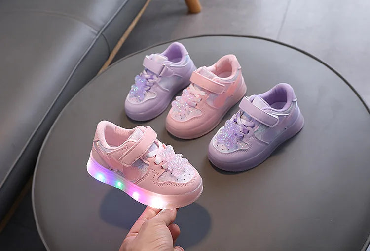 Zapatillas Osito Brillante con Luces LED