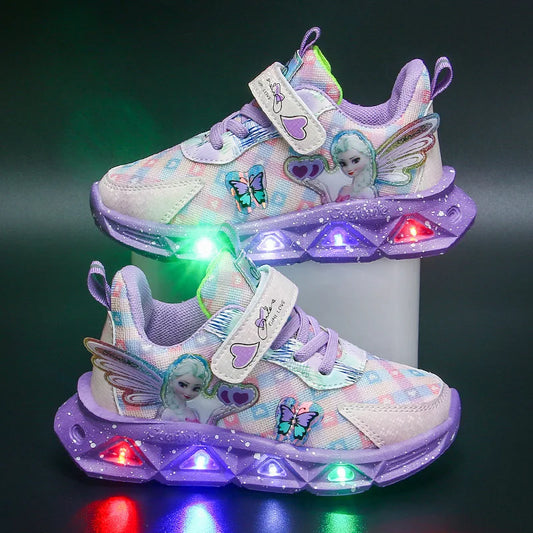Zapatillas con luces Elsa Mariposas y Alas