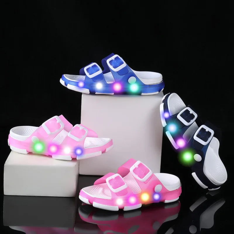Sandalias y Zapatillas con luces LED