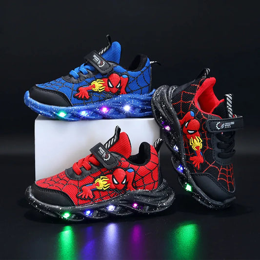 Zapatillas Spiderman con luz