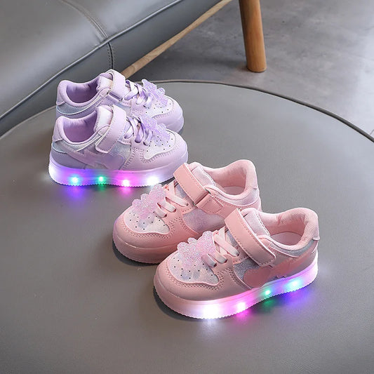 Zapatillas Osito Brillante con Luces LED