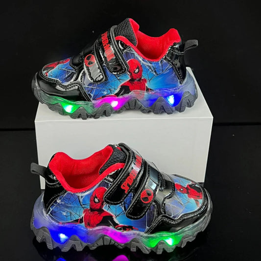 Zapatillas Spiderman con luces LED