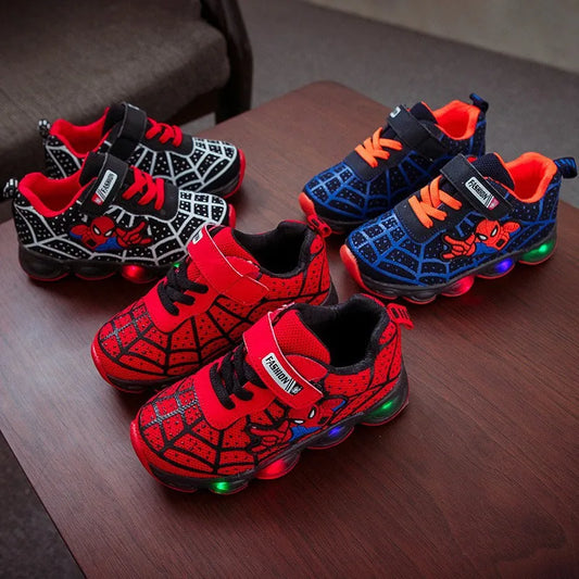 Zapatillas Spiderman con luz