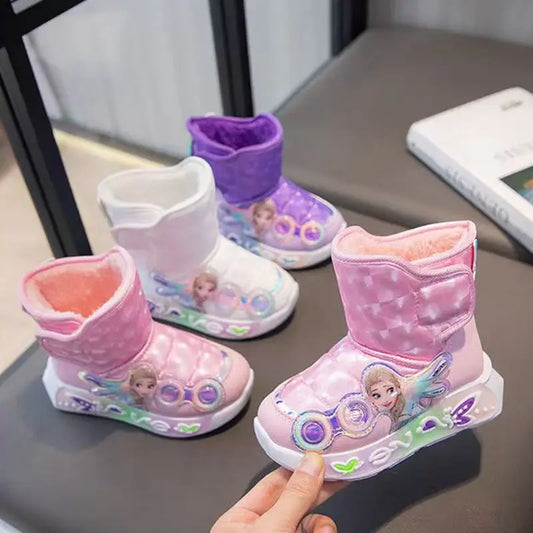Botas invierno Elsa Frozen con luces