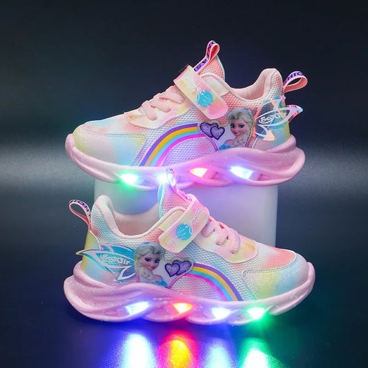 Zapatillas con luces y alas - Elsa Frozen